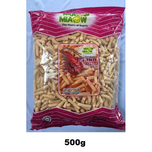 500g HALAL Large Miaow Miaow Prawn Crackers HALAL (LOCAL ...