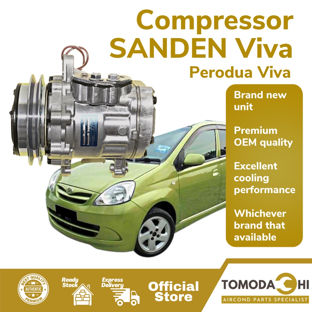 TOMODACHI Car Aircond Compressor SANDEN Viva , Compressor Aircond Viva