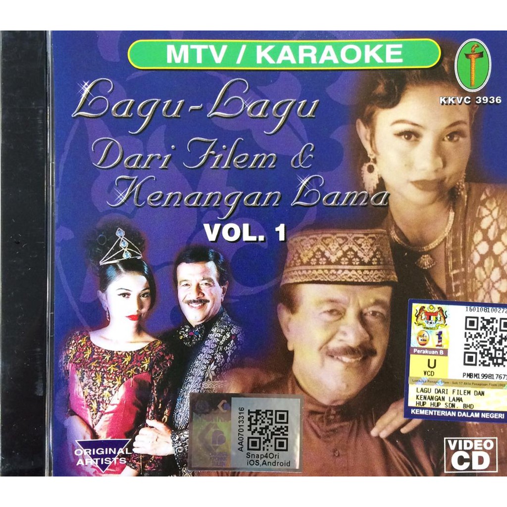 Vcd Karaoke Lagu Lagu Dari Filem Kenangan Lama Vol 1 Vcd Karaoke