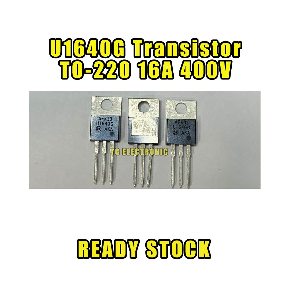 On U1640g Mur1640 Transistor Fast Recovery Double Diode 16a 400v To 2 Shopee Malaysia