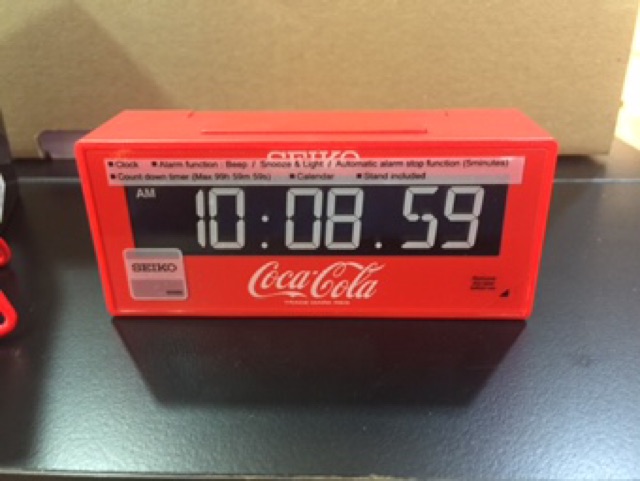 Seiko x Coca Cola Alarm Clock QHL901 | Shopee Malaysia