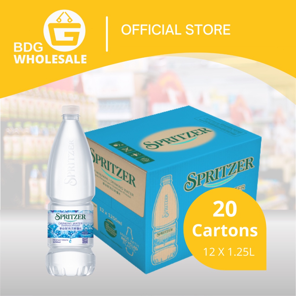 Spritzer Distilled Drinking Water 12 x 1.25Lit | Shopee Malaysia