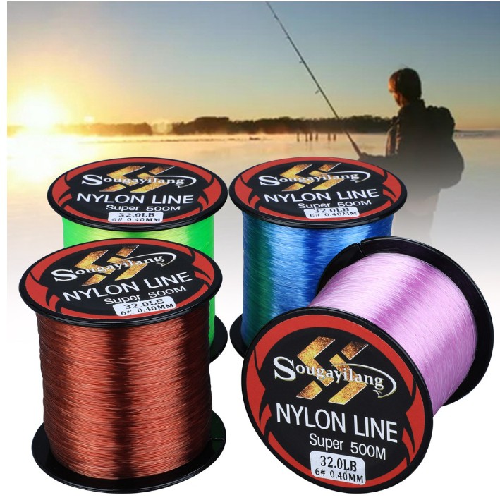 Monofilament Nylon Fishing Line , Tali Pancing Tangsi 500m Meter ...