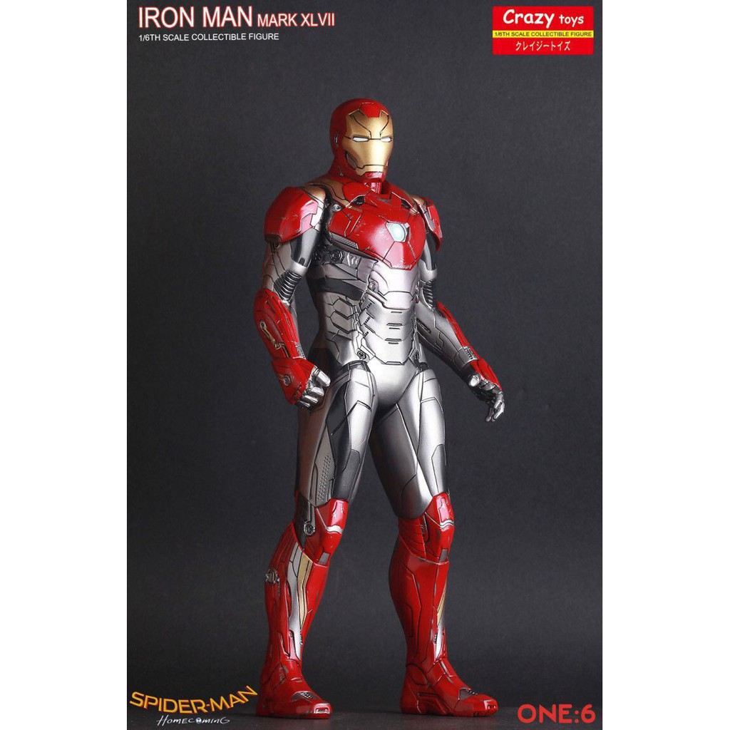 Crazy Toys 1 6 Iron Man Mark 47 Shopee Malaysia