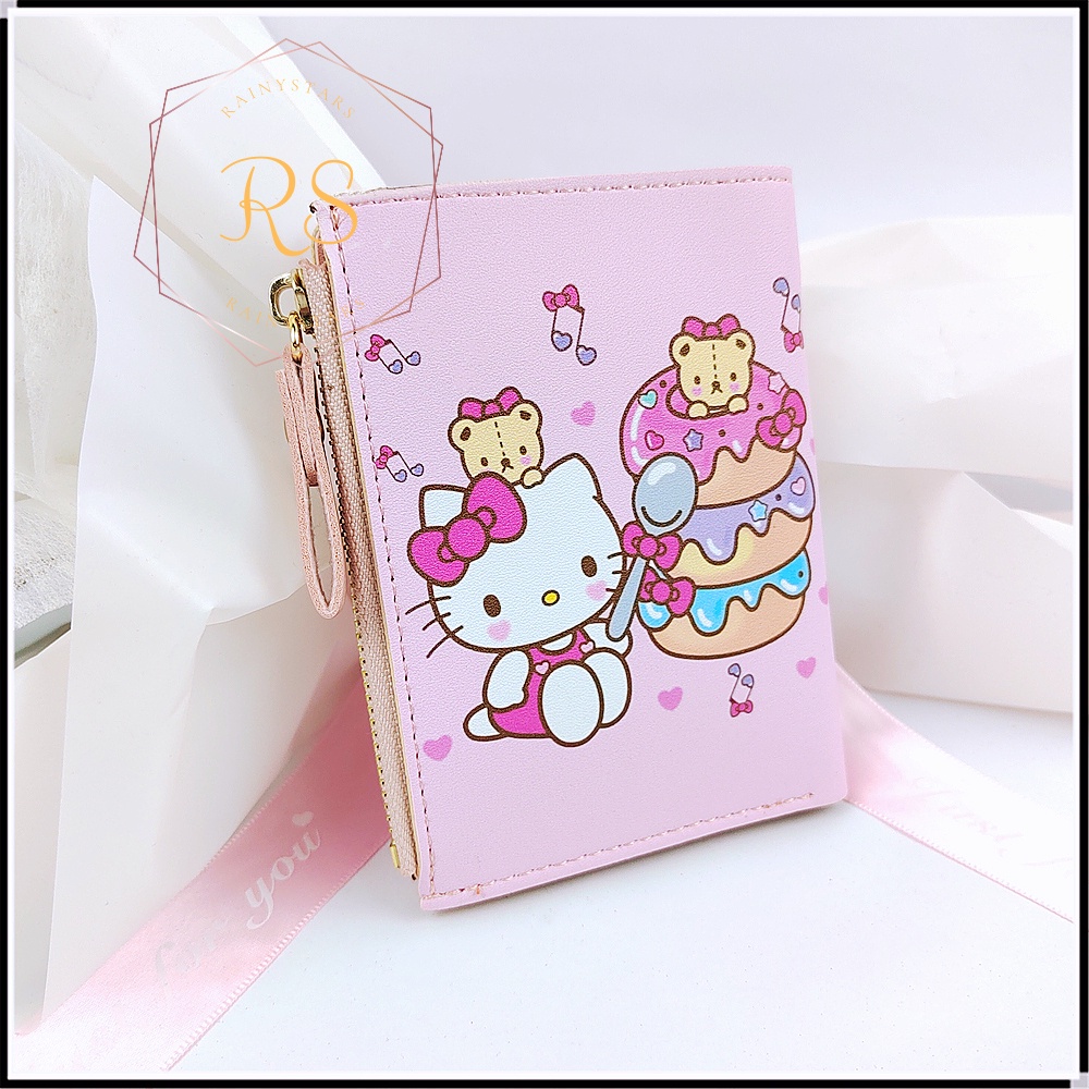 Rainystars Lady Kitty Wallet Kanak Pouch Kids Purse Perempuan Dompet Hadiah Gifts High Quality Harga Borong 小孩卡通包包女礼物