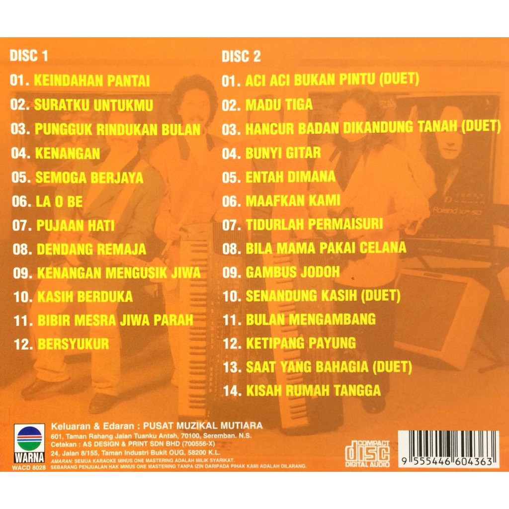 CD ALBUM THE BEST OF M.SHARIFF u0026 THE ZURAH II BINTANG 60AN (2CD 