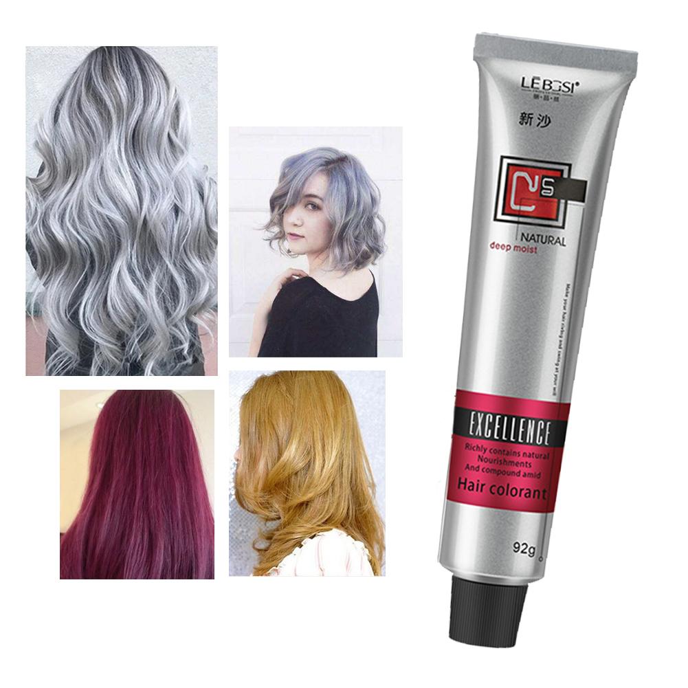 Natural Permanent Super Hair Dye Cream Light Gray Color Unisex DIY Hair Dye  tools Hair Beauty more colors | Shopee Malaysia