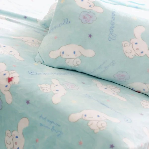 Sanrio Cartoon Cinnamoroll Small Flannel Blanket 100 Cm X 100 Cm