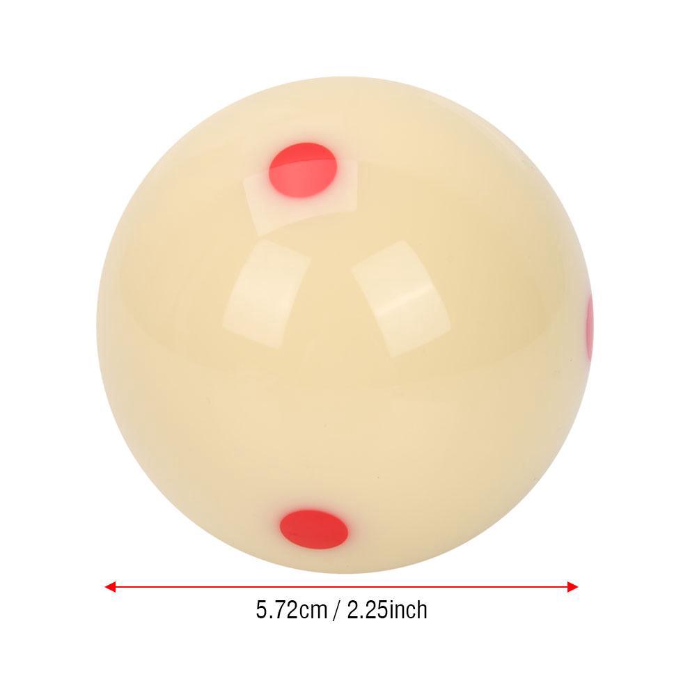 5.72cm Resin Billiard Training Ball Red DotSpot Practice Pool Balls