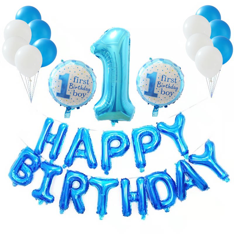 birthday balloons for 1 year old boy