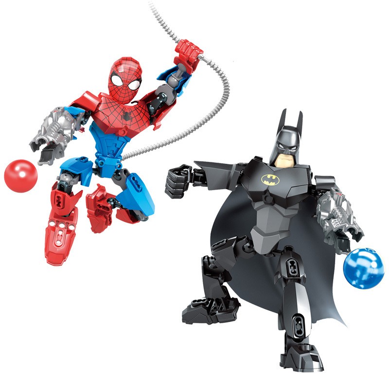 spiderman and batman lego