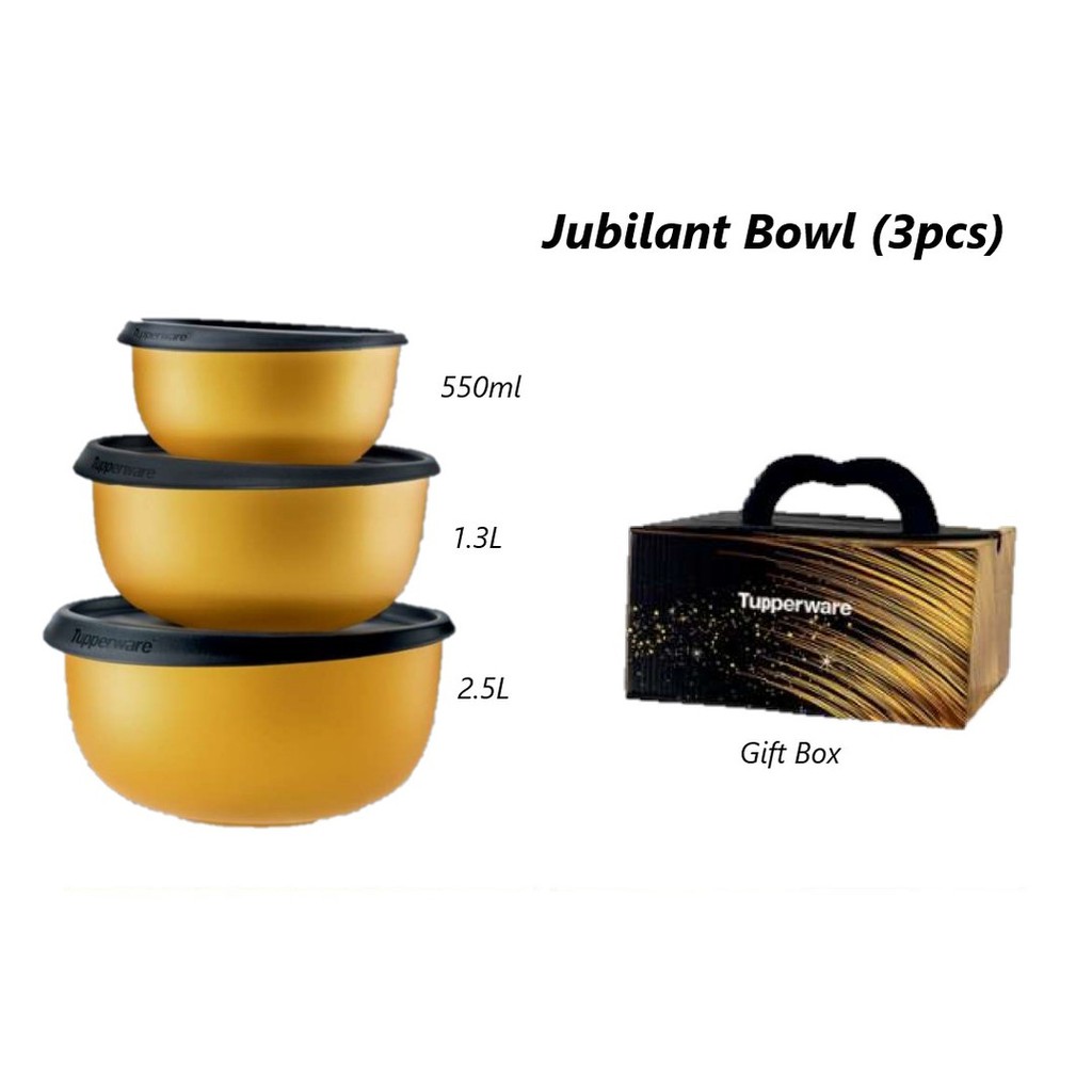 Tupperware Jubilant Bowl Set (55th Anniversary Special)