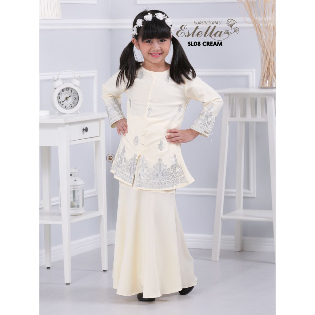 KURUNG ESTELLA KIDS 2 0 Baju  Raya Budak Kurung Kanak2  