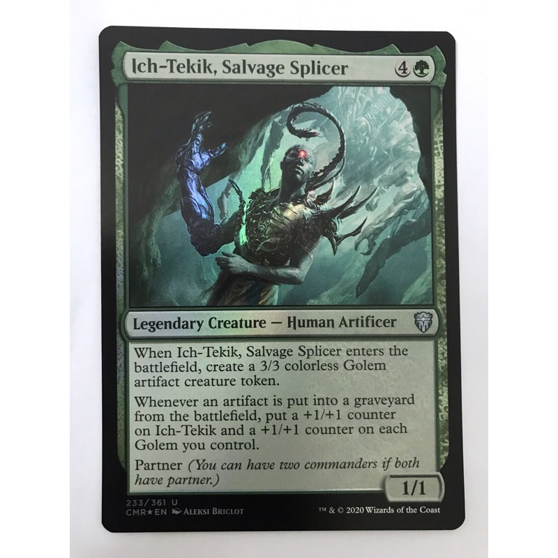 Magic The Gathering Ich-Tekik, Salvage Splicer (Foil)(CMR) | Shopee ...