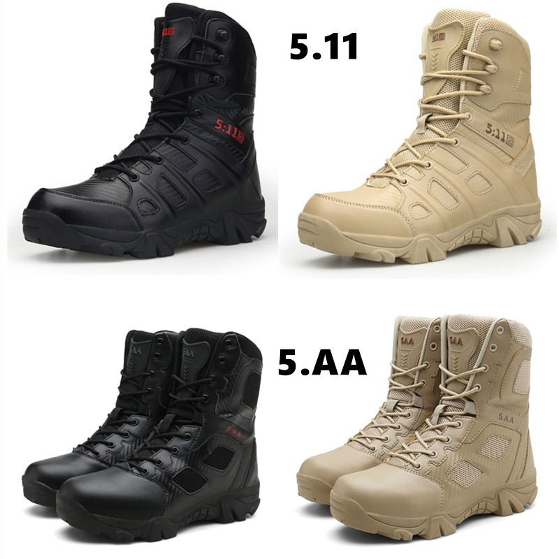 READY STOCK DARK PANTHER Army Men Tactical Boots Outdoor Hiking Shoes ...