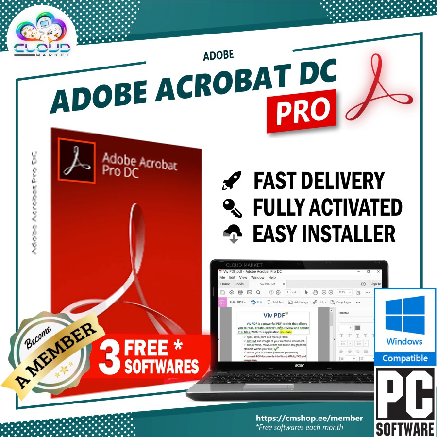 adobe acrobat pro dc pdf editor download