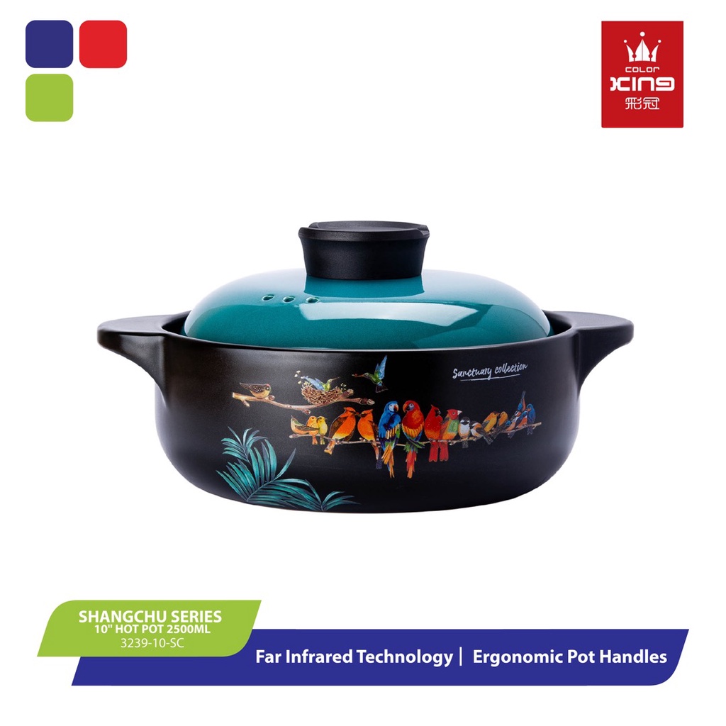 Color King 2500ML 100 Ceramic Hot Pot 10 inches (323910) ShangChu