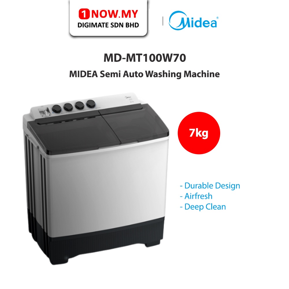 MIDEA 7kg Semi Auto Washing Machine MDMT100W70 Shopee Malaysia