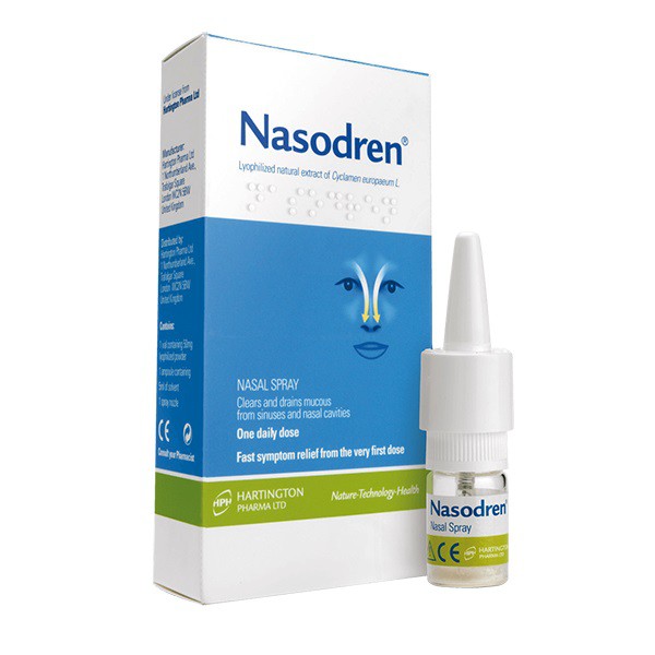 Fast Delivery Nasodren 100 Natural Nasal Spray For Sinusitis 50mg Shopee Malaysia