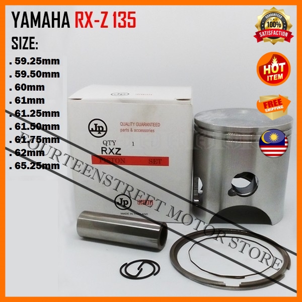 JP Yamaha RXZ 135 RXZ135 RXZ 59.25mm65.25mm Piston Kit Pin 16