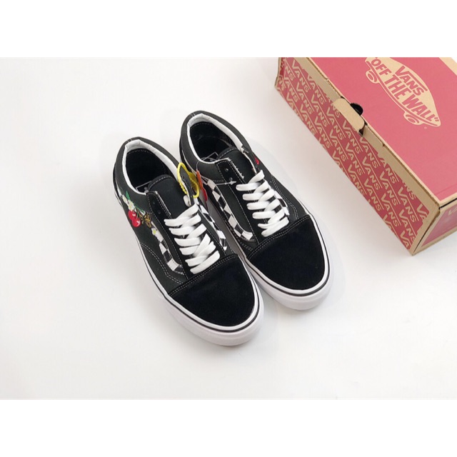 vans cherry flower butterfly