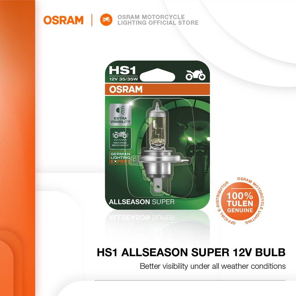 OSRAM Allseason Super HS1 Halogen Bulb (12V/35/35W) | Shopee Malaysia