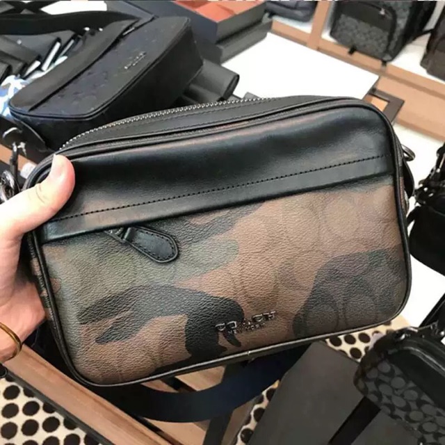 coach camouflage sling bag