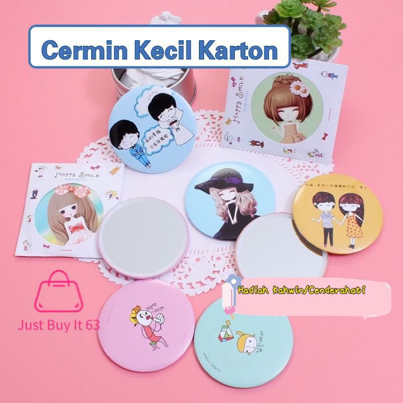 M’sia Ready Stock Pocket Cermin Comel goddies kahwin murah Mirror Hand Small Mini