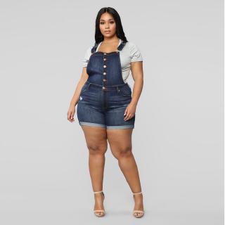 women's plus size bib overall shorts