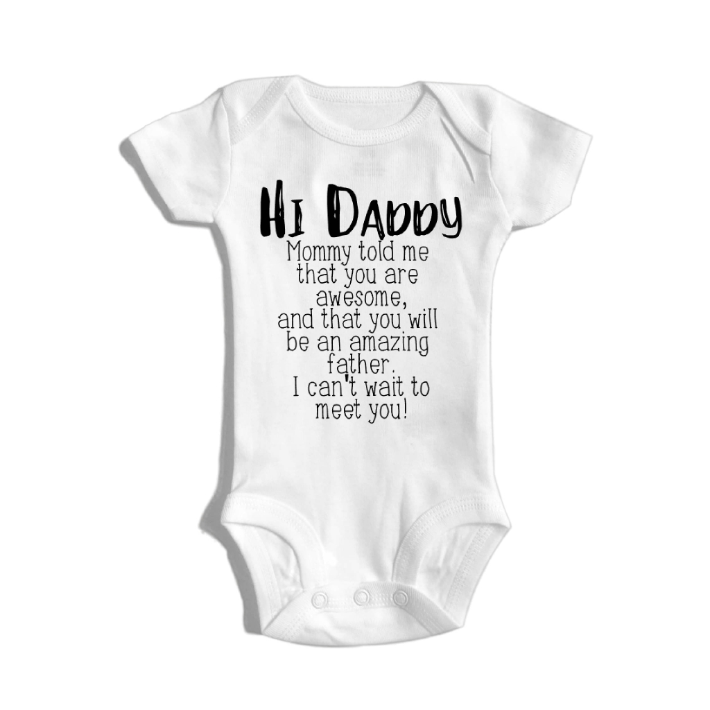 baby announcement romper