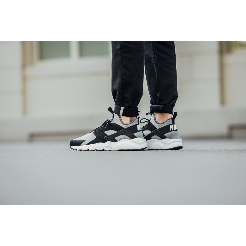 Nike Air Huarache Run Ultra Grey Black Shopee Malaysia