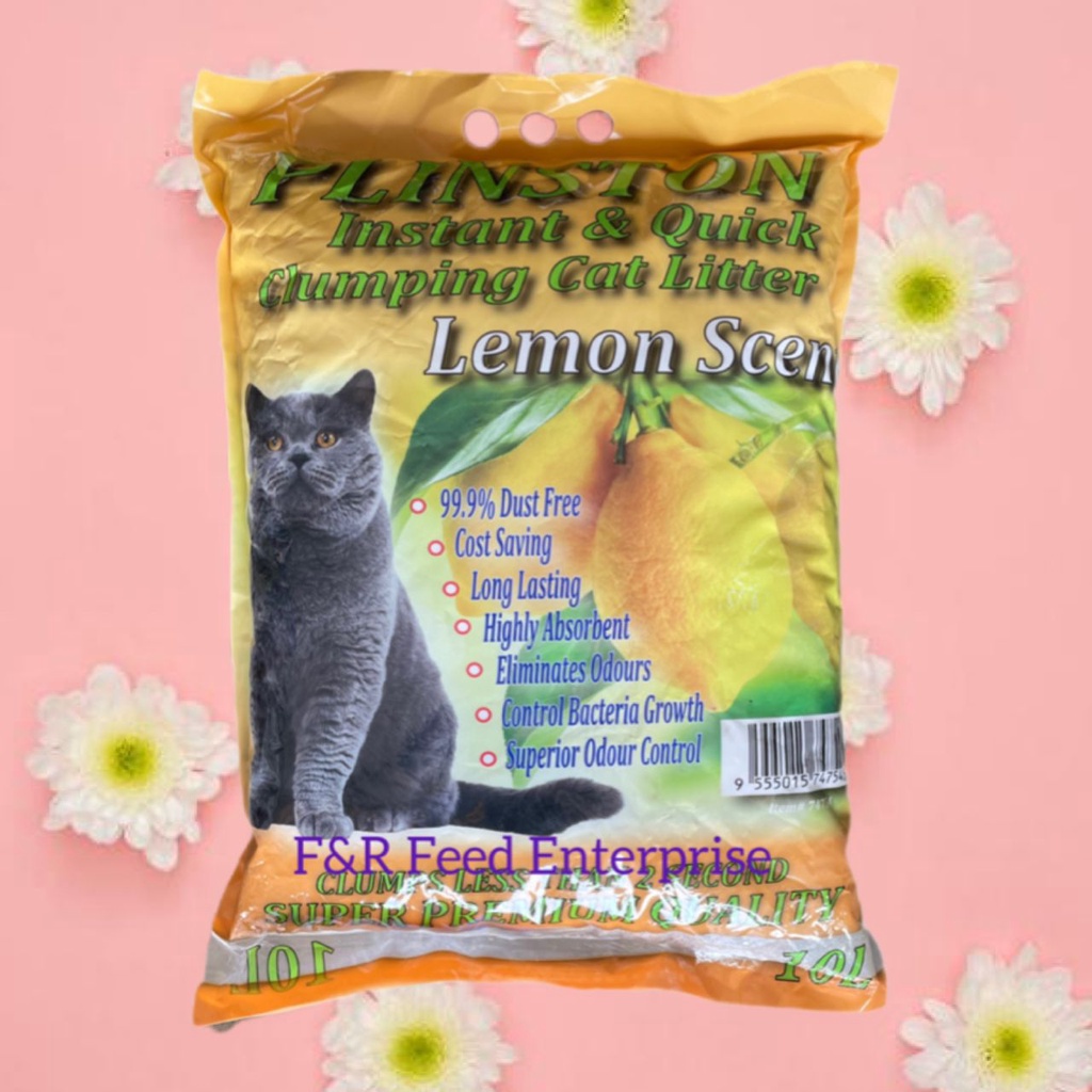 10Liter PLINSTON Super Premium Cat Litter Pasir Kucing Berkualiti dan