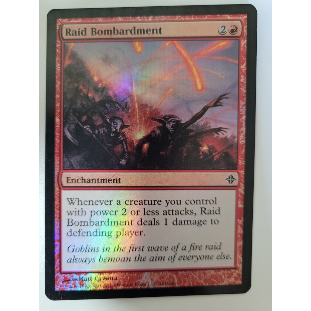 MTG Magic the gathering Raid Bombardment Rise of the Eldrazi Common FOIL