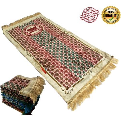 Turkey Prayer Mat sulam ( SEJADAH ) RANDOM DESIGN 115 CM X 70 CM