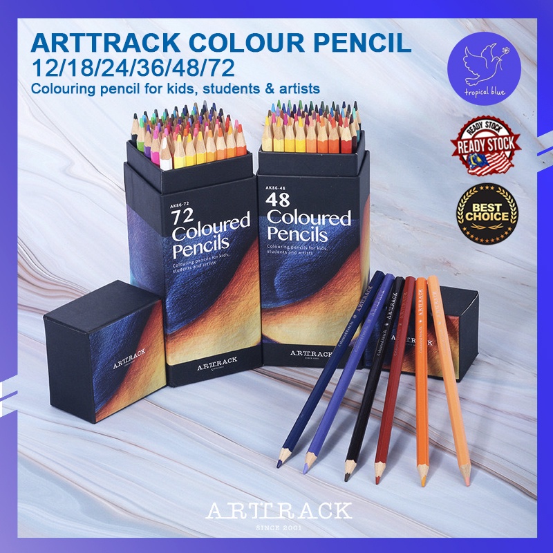 Tropical Blue Arttrack Coloured Pencils Set 12/18/24/36/48/72 Color