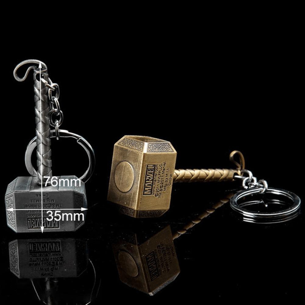 Modern (1970Now) Collectibles Marvel Avengers Thor Thor's Hammer Metal Keyring Keychain Silver