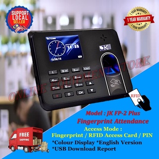 JK Biometric Fingerprint Time Attendance Recorder System/ Thumbprint Machine/ Fingerprint Attendance RFID KEY TAG MESIN