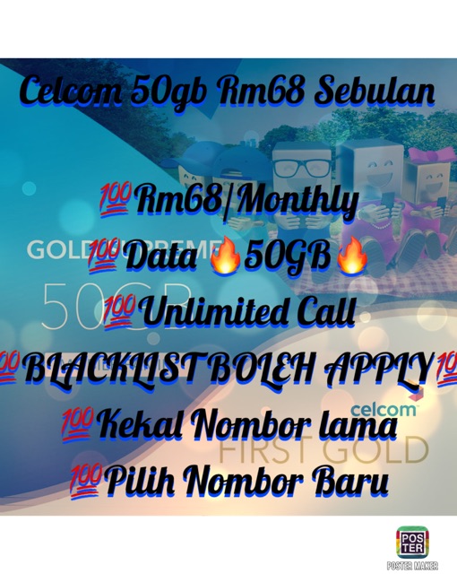 rm68 50gb celcom Cinosural International School