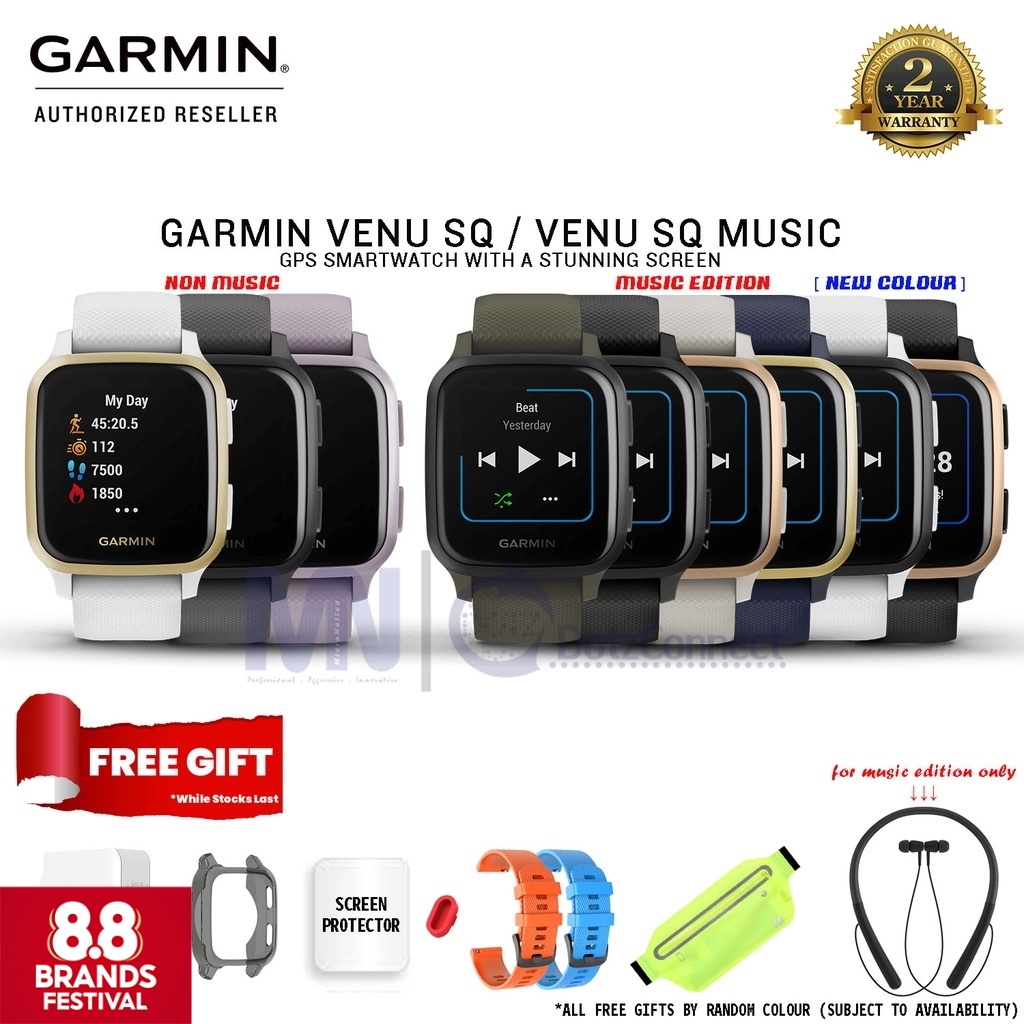 garmin venu sq screen