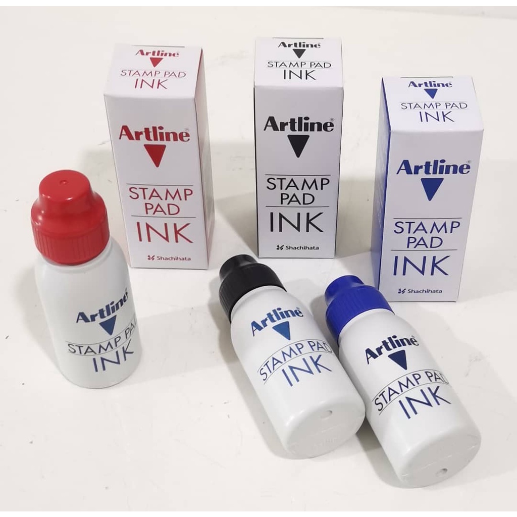ARTLINE STAMP PAD REFILL INK_ Artline 50cc Stamp Pad Ink Shopee Malaysia