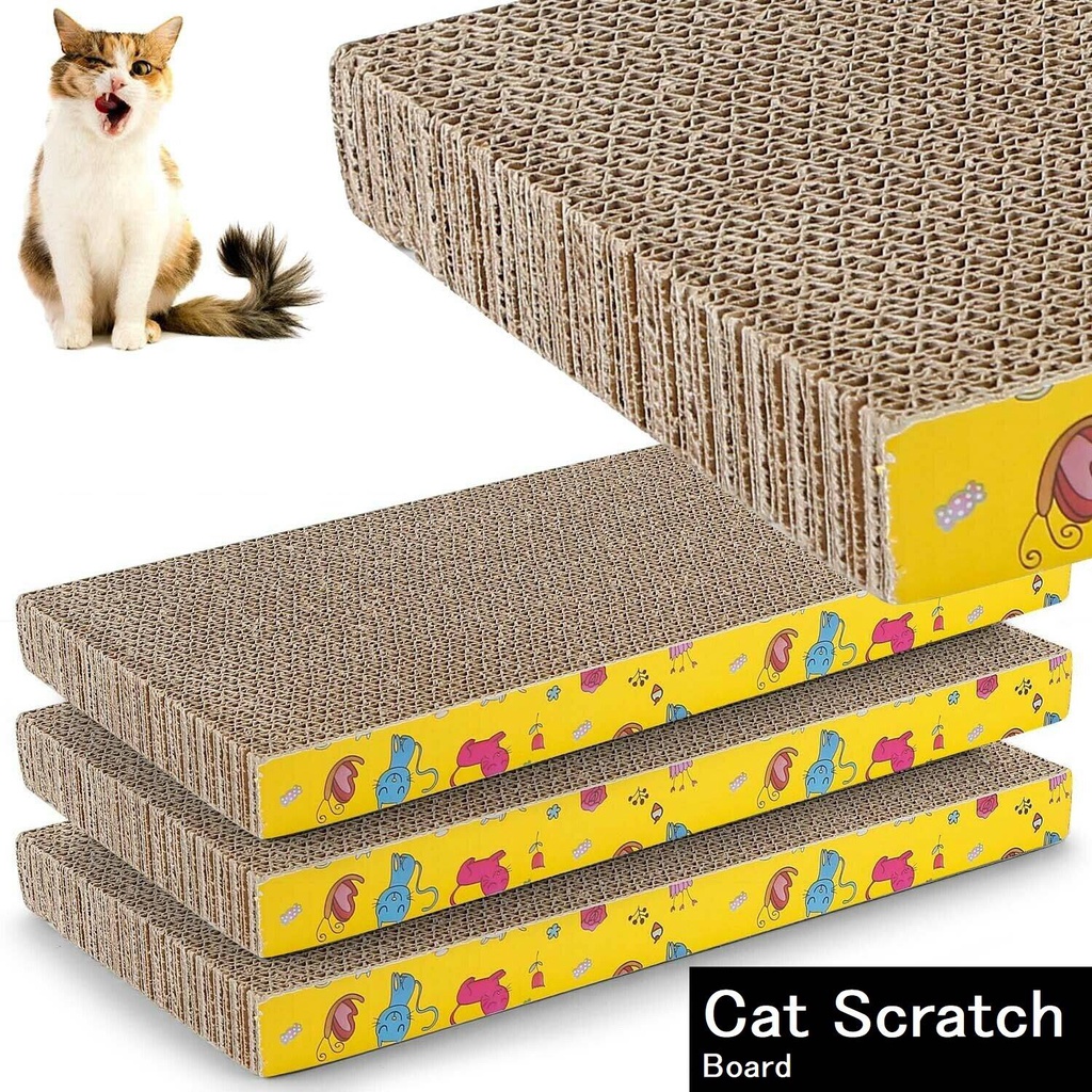Cat Scratching Board Post Indoor Scratch Pad Scratcher Ramp Reversible