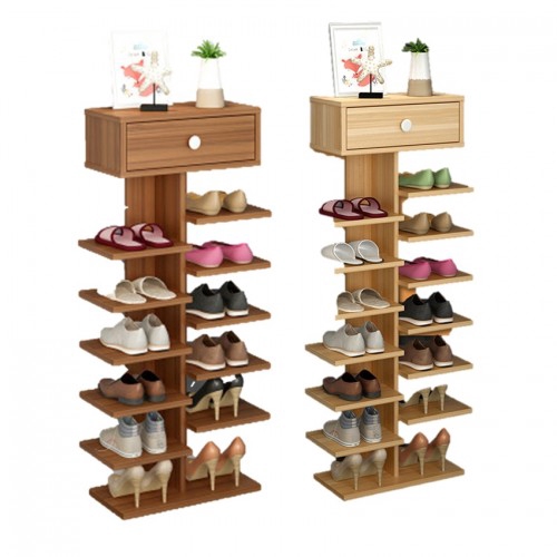 Modern Design 7 8 Tiers Wooden Shoe Cabinet Storage Rack