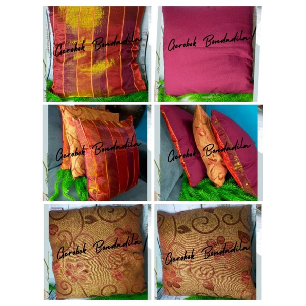 Pillow cases hiasan organza n satin the only one