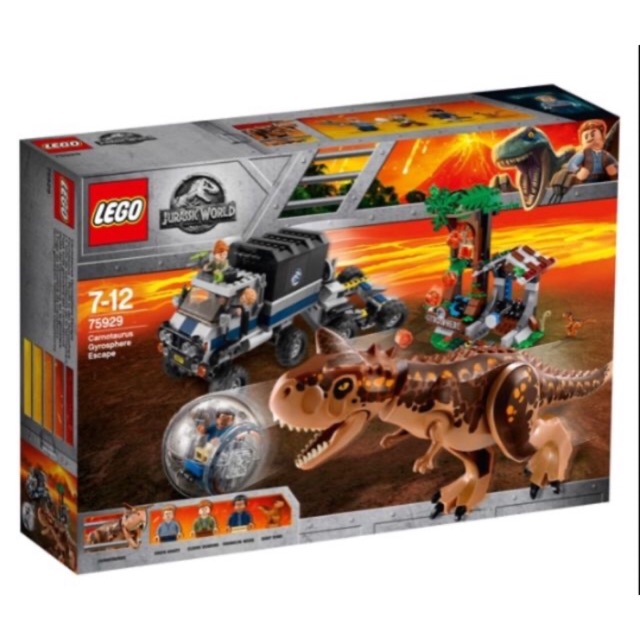 lego carnotaurus gyrosphere escape