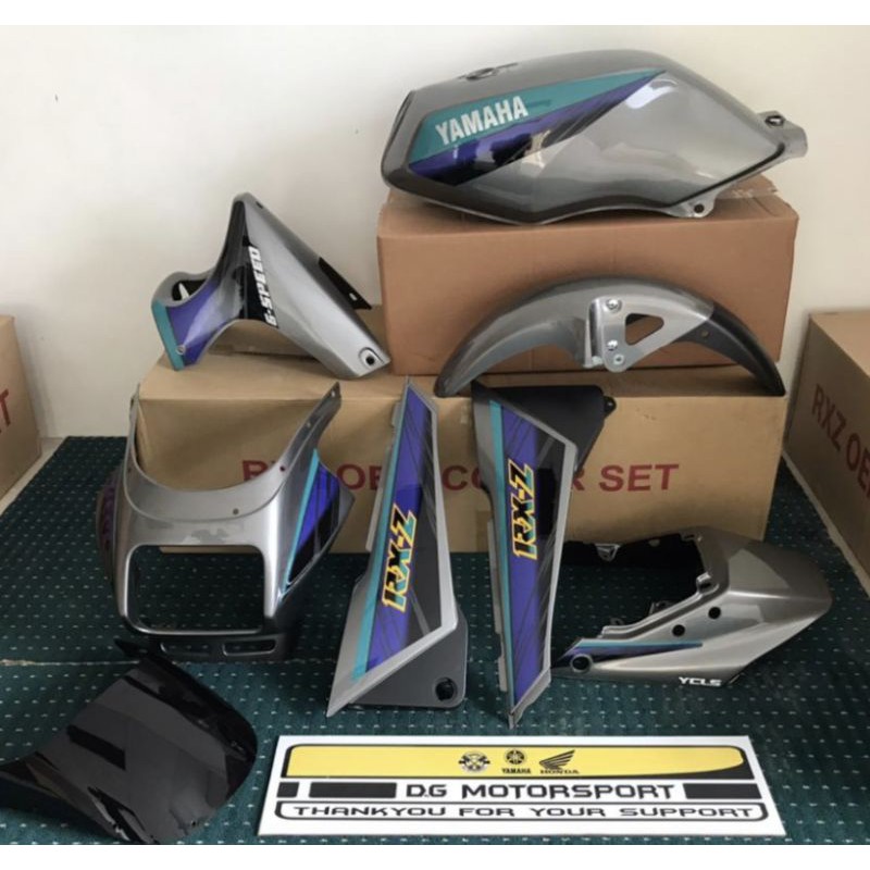 Yamaha Rxz Mili Oem Coverset Grey Pasir Shopee Malaysia