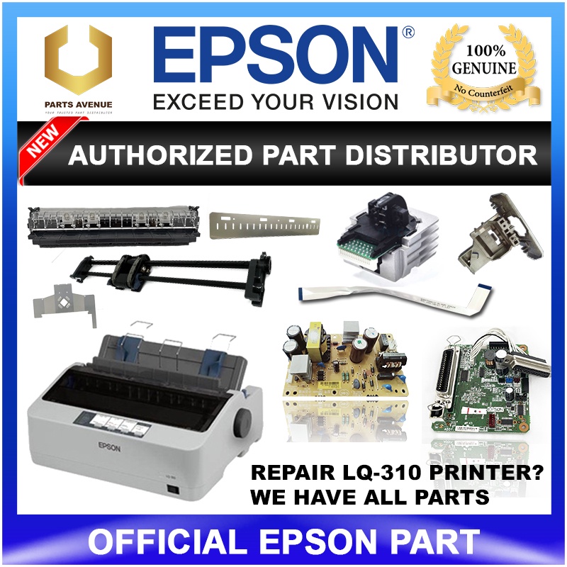 OFFICIAL EPSON LQ310 Printer Accessories Parts Print Head Holder Cable Power Supply Main Board Tractor Paper CutterEject