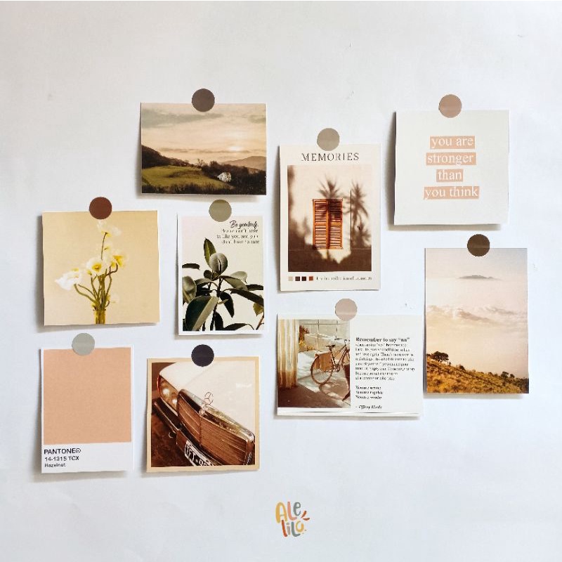 Aesthetic WALLDECOR SET (FREE DOT STICKER) | Shopee Malaysia