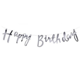 Happy Birthday Letter Banner Cursive Letter Banner Banner Huruf Happy Birthday Banner Huruf Berangkai Party Deco Shopee Malaysia
