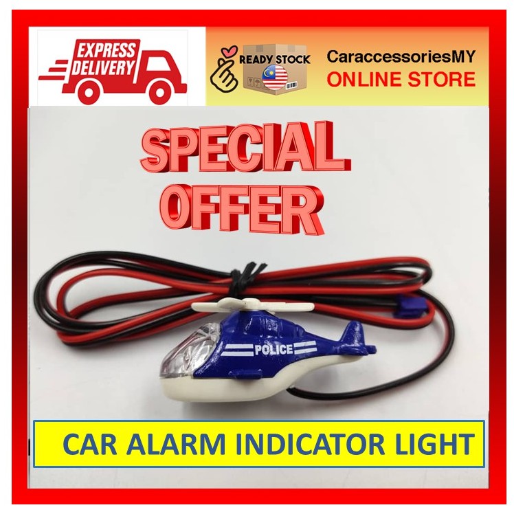 Car LED Alarm Light Night Warning Flash Signal for Car Safety Security System