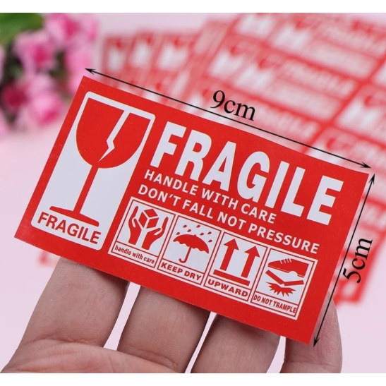 100pcs Fragile Sticker Fragile Tape Fragile Label Warning Label